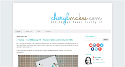 Desktop Screenshot of cherylmakes.com